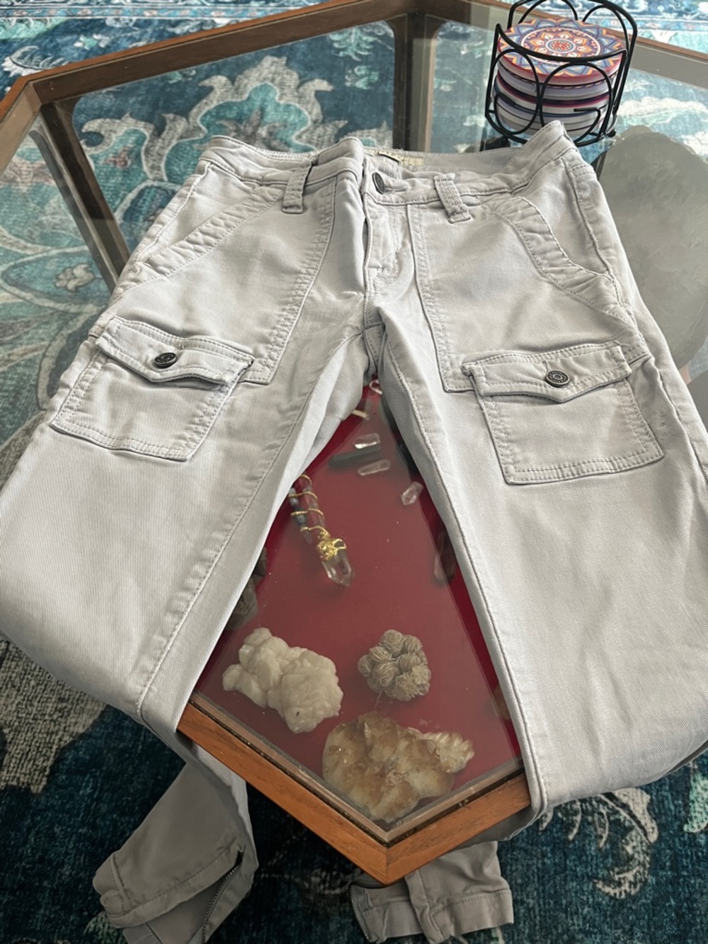 Joie Light Gray So-Real Skinny Jeans